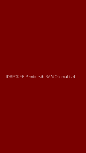 Tampilan Antarmuka Aplikasi Idrpoker Pembersih Ram Otomatis - 4