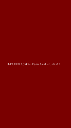 Tampilan Antarmuka Aplikasi Indo888 Aplikasi Kasir Gratis Umkm - 1