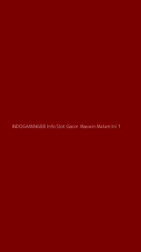 Tampilan Antarmuka Aplikasi Indogaming88 Info Slot Gacor Maxwin Malam Ini - 1