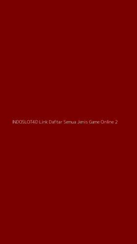 Tampilan Antarmuka Aplikasi Indoslot4d Link Daftar Semua Jenis Game Online - 2