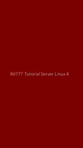 Tampilan Antarmuka Aplikasi Ini777 Tutorial Server Linux - 4