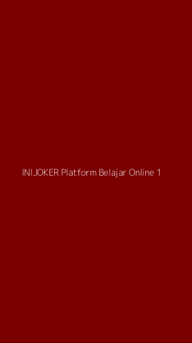 Tampilan Antarmuka Aplikasi Inijoker Platform Belajar Online - 1
