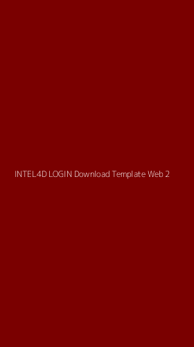 Tampilan Antarmuka Aplikasi Intel4d Login Download Template Web - 2