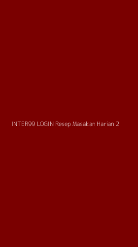 Tampilan Antarmuka Aplikasi Inter99 Login Resep Masakan Harian - 2