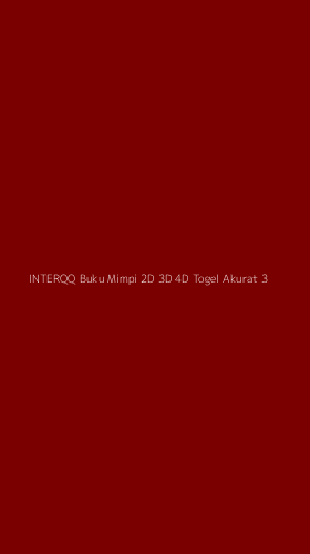 Tampilan Antarmuka Aplikasi Interqq Buku Mimpi 2d 3d 4d Togel Akurat - 3
