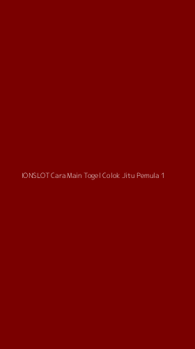 Tampilan Antarmuka Aplikasi Ionslot Cara Main Togel Colok Jitu Pemula - 1
