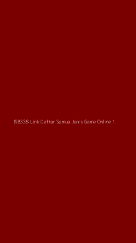 Tampilan Antarmuka Aplikasi Isb338 Link Daftar Semua Jenis Game Online - 1