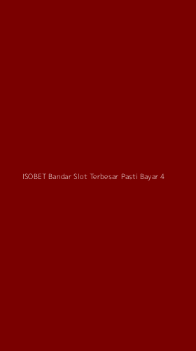 Tampilan Antarmuka Aplikasi Isobet Bandar Slot Terbesar Pasti Bayar - 4