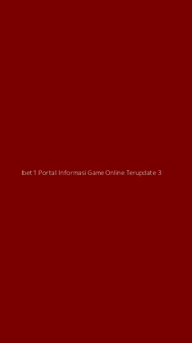 Tampilan Antarmuka Aplikasi Ibet1 Portal Informasi Game Online Terupdate - 3