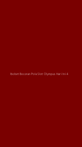 Tampilan Antarmuka Aplikasi Ibobet Bocoran Pola Slot Olympus Hari Ini - 4