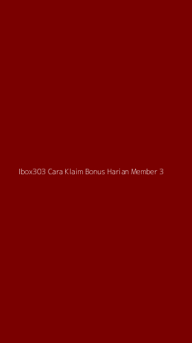 Tampilan Antarmuka Aplikasi Ibox303 Cara Klaim Bonus Harian Member - 3