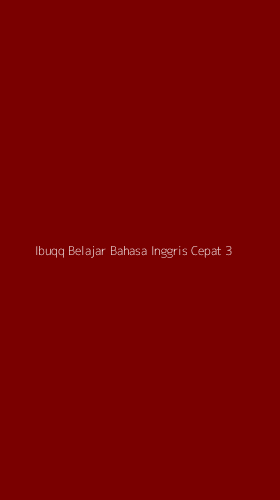 Tampilan Antarmuka Aplikasi Ibuqq Belajar Bahasa Inggris Cepat - 3