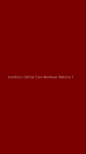 Tampilan Antarmuka Aplikasi Icon8toto Daftar Cara Membuat Website - 1