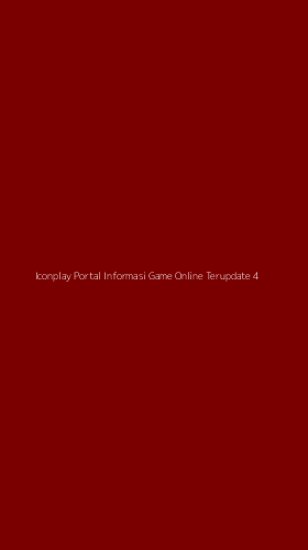 Tampilan Antarmuka Aplikasi Iconplay Portal Informasi Game Online Terupdate - 4
