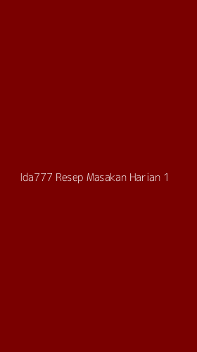 Tampilan Antarmuka Aplikasi Ida777 Resep Masakan Harian - 1
