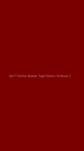 Tampilan Antarmuka Aplikasi Ide77 Daftar Bandar Togel Diskon Terbesar - 2