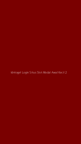 Tampilan Antarmuka Aplikasi Idntogel Login Situs Slot Modal Awal Kecil - 2