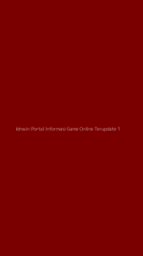 Tampilan Antarmuka Aplikasi Idnwin Portal Informasi Game Online Terupdate - 1