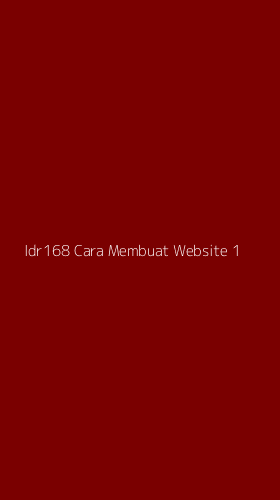 Tampilan Antarmuka Aplikasi Idr168 Cara Membuat Website - 1
