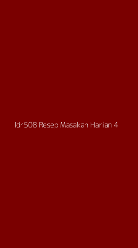 Tampilan Antarmuka Aplikasi Idr508 Resep Masakan Harian - 4