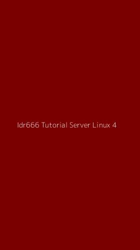 Tampilan Antarmuka Aplikasi Idr666 Tutorial Server Linux - 4