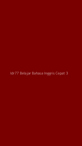 Tampilan Antarmuka Aplikasi Idr77 Belajar Bahasa Inggris Cepat - 3