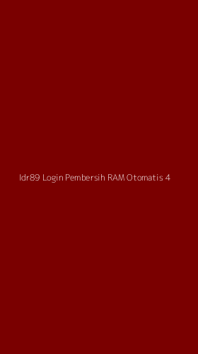 Tampilan Antarmuka Aplikasi Idr89 Login Pembersih Ram Otomatis - 4