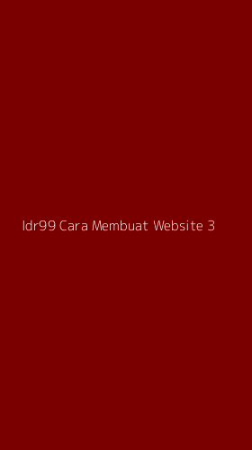 Tampilan Antarmuka Aplikasi Idr99 Cara Membuat Website - 3