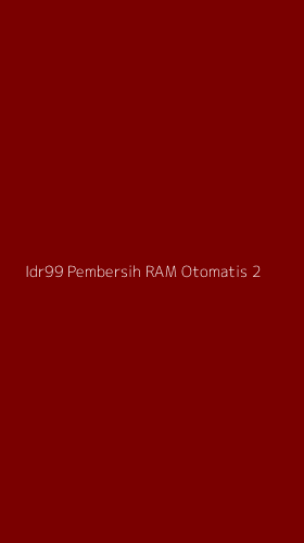 Tampilan Antarmuka Aplikasi Idr99 Pembersih Ram Otomatis - 2