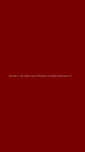 Tampilan Antarmuka Aplikasi Idrhoki Link Alternatif Pembersih Ram Otomatis - 3