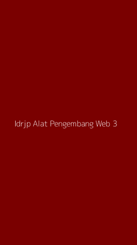 Tampilan Antarmuka Aplikasi Idrjp Alat Pengembang Web - 3
