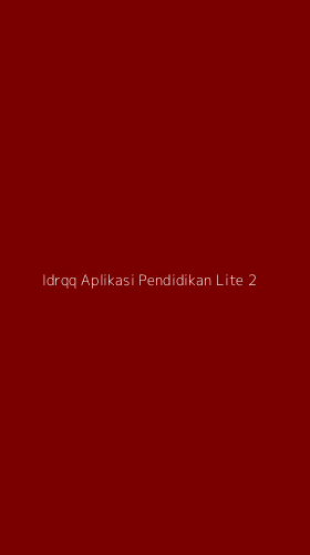 Tampilan Antarmuka Aplikasi Idrqq Aplikasi Pendidikan Lite - 2