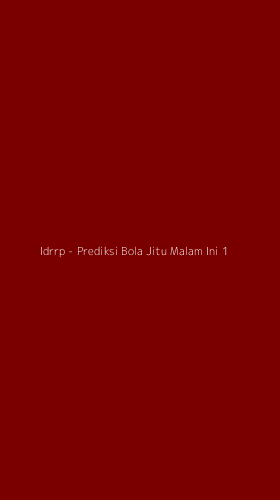 Tampilan Antarmuka Aplikasi Idrrp - Prediksi Bola Jitu Malam Ini - 1