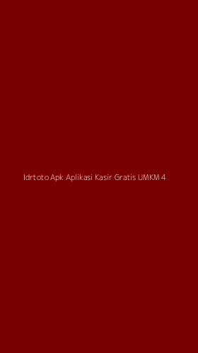 Tampilan Antarmuka Aplikasi Idrtoto Apk Aplikasi Kasir Gratis Umkm - 4