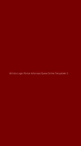 Tampilan Antarmuka Aplikasi Idrtoto Login Portal Informasi Game Online Terupdate - 2