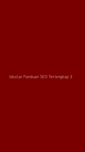 Tampilan Antarmuka Aplikasi Idxstar Panduan Seo Terlengkap - 3