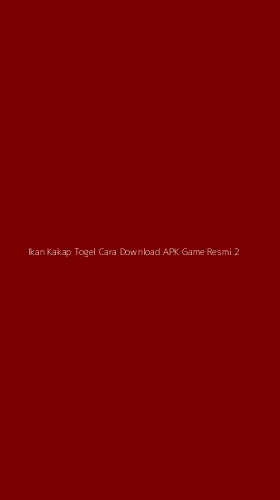 Tampilan Antarmuka Aplikasi Ikan Kakap Togel Cara Download Apk Game Resmi - 2
