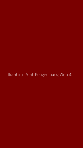 Tampilan Antarmuka Aplikasi Ikantoto Alat Pengembang Web - 4