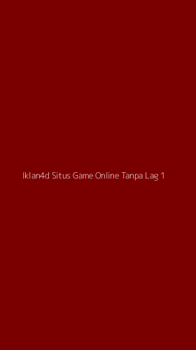 Tampilan Antarmuka Aplikasi Iklan4d Situs Game Online Tanpa Lag - 1