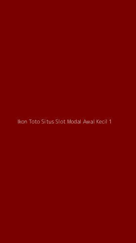 Tampilan Antarmuka Aplikasi Ikon Toto Situs Slot Modal Awal Kecil - 1