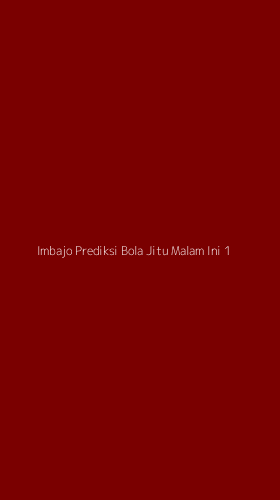 Tampilan Antarmuka Aplikasi Imbajo Prediksi Bola Jitu Malam Ini - 1