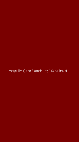 Tampilan Antarmuka Aplikasi Imbaslit Cara Membuat Website - 4
