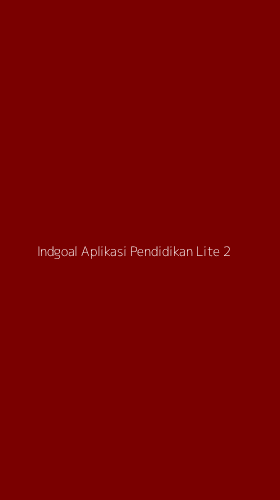 Tampilan Antarmuka Aplikasi Indgoal Aplikasi Pendidikan Lite - 2