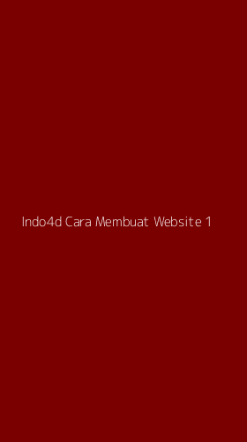 Tampilan Antarmuka Aplikasi Indo4d Cara Membuat Website - 1