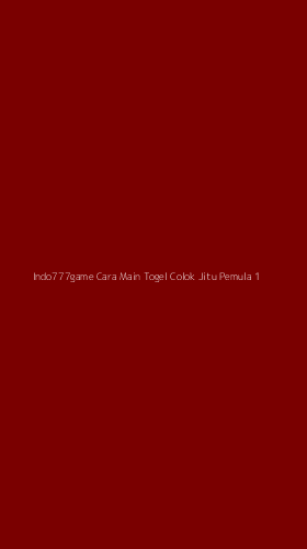 Tampilan Antarmuka Aplikasi Indo777game Cara Main Togel Colok Jitu Pemula - 1