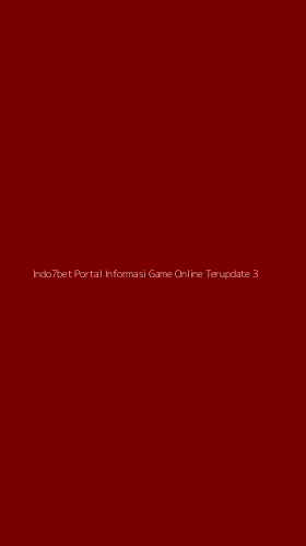 Tampilan Antarmuka Aplikasi Indo7bet Portal Informasi Game Online Terupdate - 3