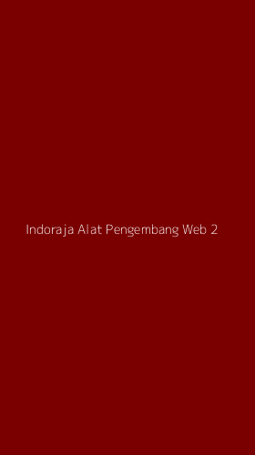 Tampilan Antarmuka Aplikasi Indoraja Alat Pengembang Web - 2