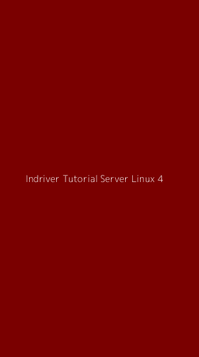 Tampilan Antarmuka Aplikasi Indriver Tutorial Server Linux - 4