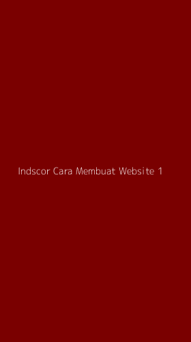 Tampilan Antarmuka Aplikasi Indscor Cara Membuat Website - 1