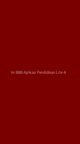 Tampilan Antarmuka Aplikasi Ini 888 Aplikasi Pendidikan Lite - 4